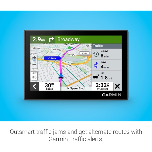 Garmin Drive 53 GPS Navigator, High-Resolution Touchscreen, Simple On-Screen Menus and Easy-to-See Maps, Driver Alerts