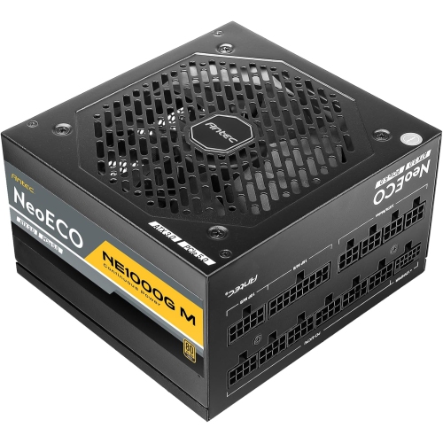 ANTEC NeoECO, NE1000G M ATX3.0, 1000W Full Modular PSU, 80 Plus Gold Certified, PCIE 5.0 Support, PhaseWave Design, Japanese Caps, Zero RPM Manager,
