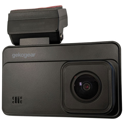 Image 1 of 26.. GekoGear Orbit D220 Full HD 1080p Dash Cam with 3" Screen & Rear Camera - Only at Best Buy