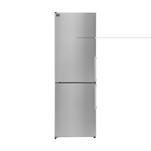 FORNO  Guardia 23.4-Inch Bottom Freezer Refrigerator Left Swing Stainless Steel, 10.8 Cu.ft