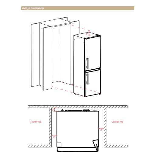 Forno Guardia 23.4-Inch Bottom Freezer Refrigerator Right Swing Stainless Steel, 10.8 cu.ft.