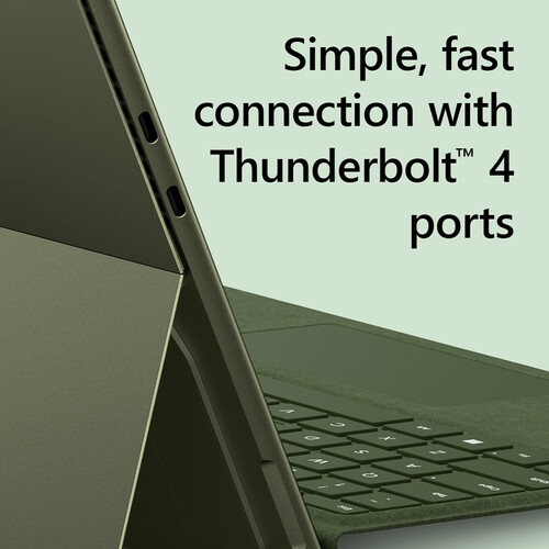 Microsoft Surface Pro 9 (13 inch) - Intel Core i7-1255U, 16GB RAM, 256GB SSD, Windows 11 Home, Forest (Device Only) by MICROSOFT - Refurbished condition - Image 5