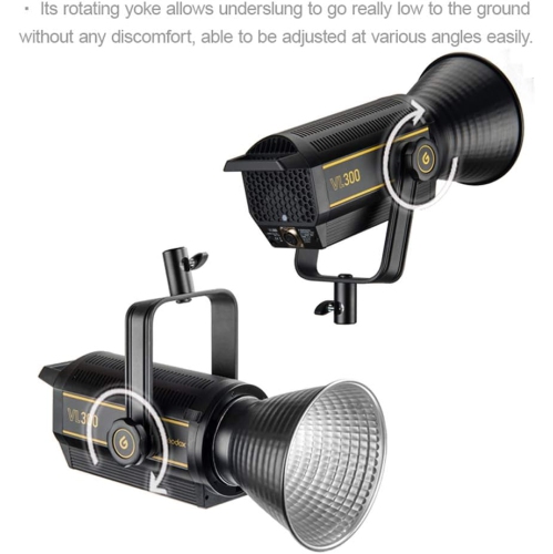 Boîte ouverte – Lampe DEL VL300 Godox avec sac de transport