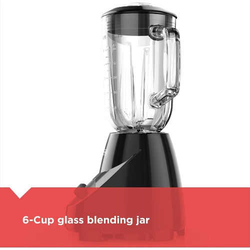 BLACK+DECKER Countertop Blender with 5-Cup Glass Jar