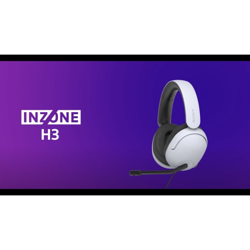 Sony INZONE H3 Gaming Headset (White) - Open Box | Best Buy Canada