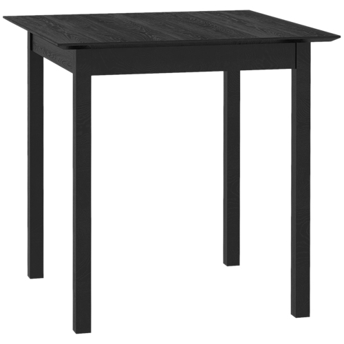 HOMCOM  " 30"" Square Dining Table for 2, Farmhouse Kitchen Table With Wooden Frame for Living Room, Dining Room, Black"