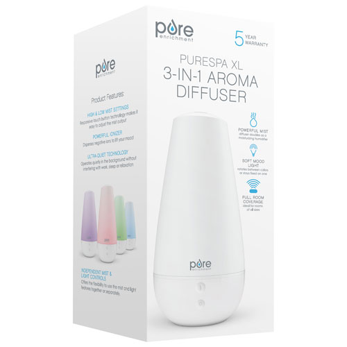 PureSpa Pure Enrichment XL 3-in-1 Aroma Cool Mist Humidifier
