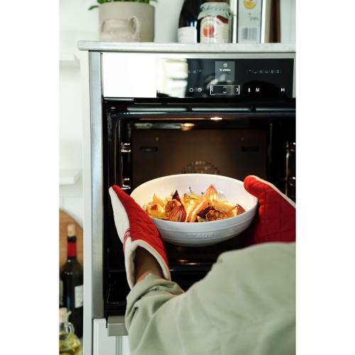 STAUB Ceramique 28 cm Ceramic Round Serving Bowl, White