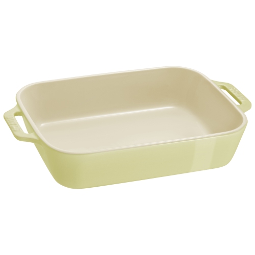 STAUB Ceramique Rectangular Baking Dish Set Light Green 2 Piece