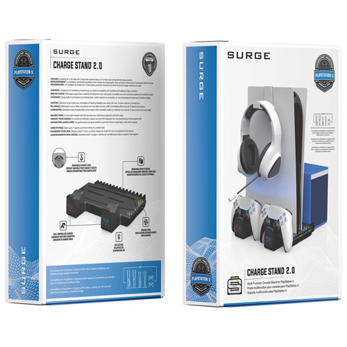 Station de recharge multifonction de Surge pour PS5 - Noir