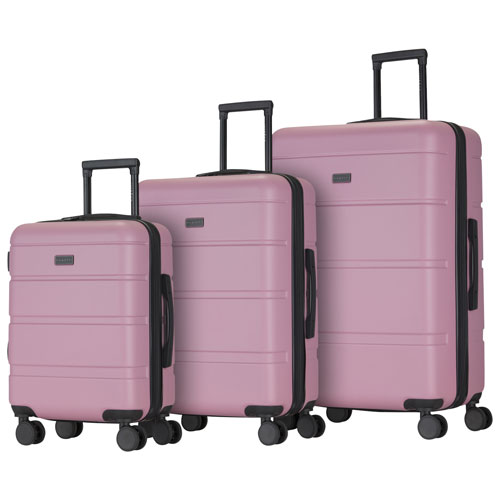 Bugatti Barcelona 3-Piece Hardside Luggage Set - Pink