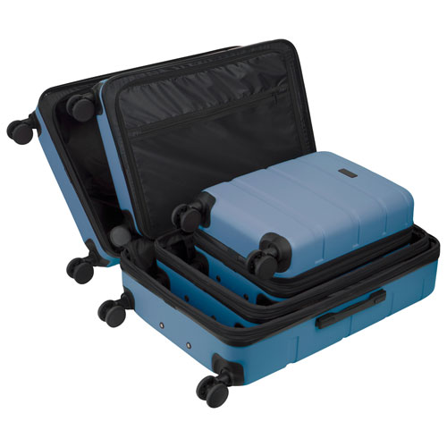 Ensemble de 3 valises rigides Barcelona de Bugatti - Bleu - Exclusivité de Best Buy