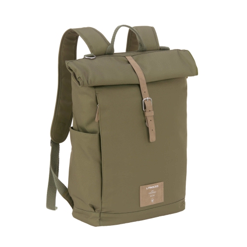 Lassig - Green Label - Rolltop Backpack Diaper Bag - Olive