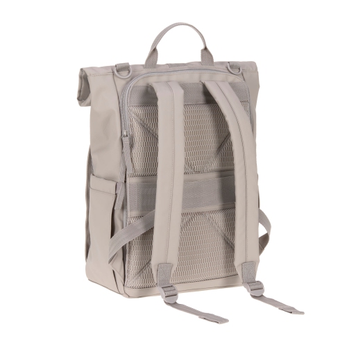 Lassig - étiquette verte - Sac à couches Rolltop Up Backpack - Taupe
