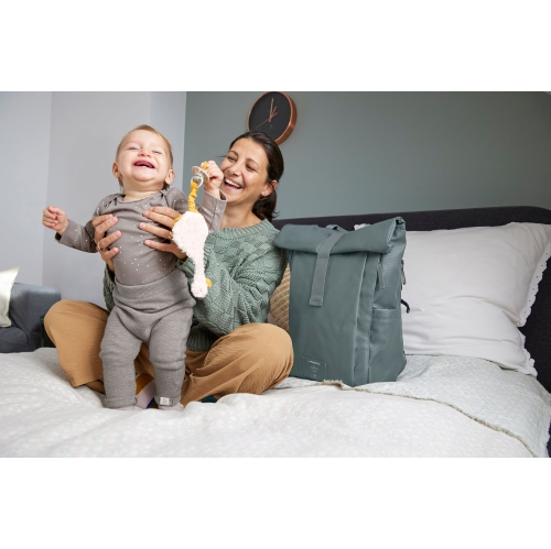 Lassig - Green Label - Rolltop Up Backpack Diaper Bag - Anthracite