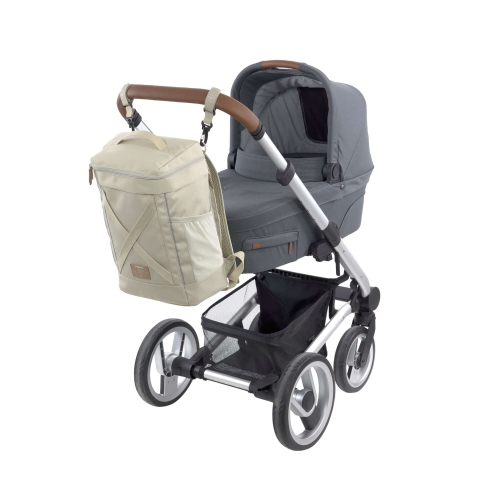 Lassig - Green Label - Cross Backpack Diaper Bag - Light Olive