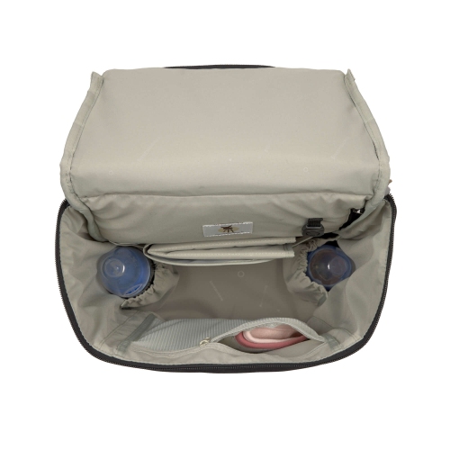 Lassig - étiquette verte - Sac à couches sac à dos à bandoulière - Noir