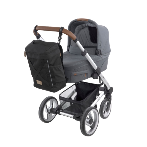 Lassig - étiquette verte - Sac à couches sac à dos à bandoulière - Noir