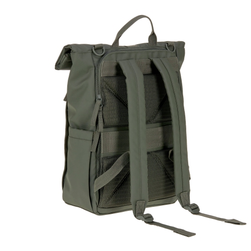 Lassig - étiquette verte - Sac à couches Rolltop Up Backpack - Olive