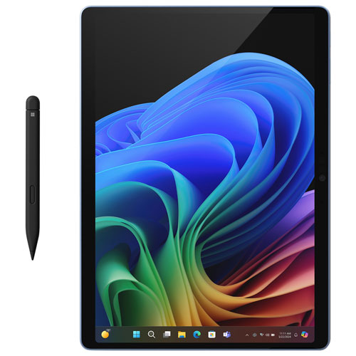 Image 4 of 7.. Microsoft Surface Pro Copilot+ PC 13" 512GB Tablet with Snapdragon X Elite/16GB RAM (2024) - Sapphire - Device Only - Exclusive Retail Partner