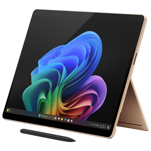 Portable Surface Pro Copilot+ PC 13 po 512 Go de Microsoft avec Snapdragon X Elite/RAM 16 Go (2024) - Dune - Appareil seulement - Partenaire de