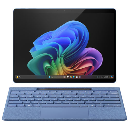 Portable Surface Pro Copilot+ PC 13 po 1 To de Microsoft avec Snapdragon X Elite/RAM 16 Go (2024) - Saphir - Appareil seulement - Partenaire de