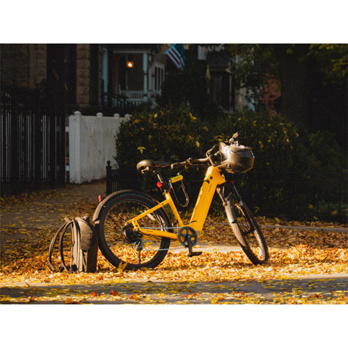 Velotric Discover 1 Step-Through Commuter Electric Bike (500W Motor / 105km Range / 32km/h Top Speed) - Yellow - Exclusive Retail Partner