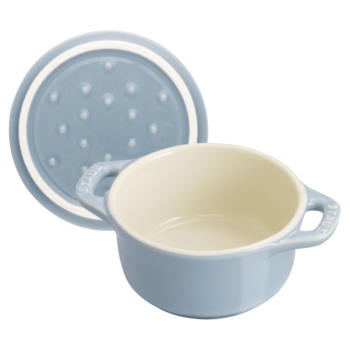 STAUB Ceramique 6 Piece Ceramic Cocotte Set Macaron, Mixed Colours