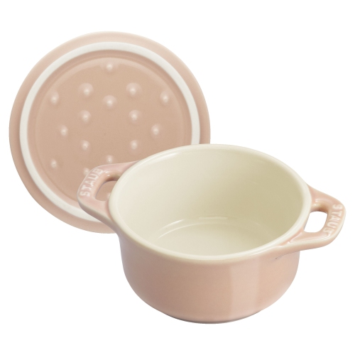STAUB Ceramique 6 Piece Ceramic Cocotte Set Macaron, Mixed Colours