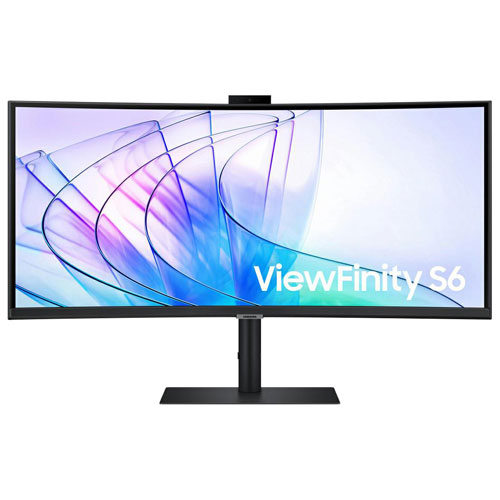 Samsung ViewFinity S6 34" QHD 100Hz 5ms GTG Curved VA LCD Gaming Monitor (LS34C654VANXGO)