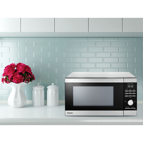 Panasonic Genius 1.3 Cu. Ft. Microwave - Silver - Only at Best Buy