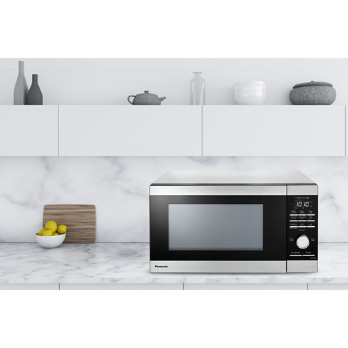 Panasonic Genius 1.3 Cu. Ft. Microwave - Silver - Only at Best Buy