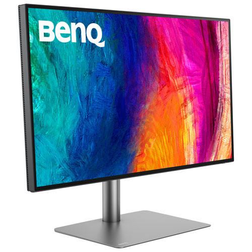Moniteur ACL IPS Ultra HD 4K 60 Hz de 31,5 po de BenQ avec temps de réponse de 5 ms gris à gris - Gris métallique