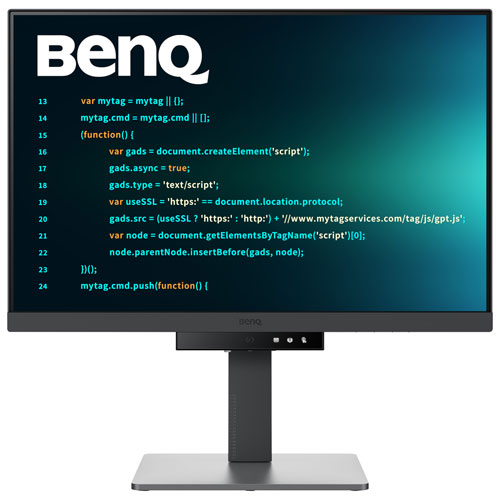 Moniteur ACL IPS WQHD 60 Hz de 24,1 po de BenQ avec temps de réponse de 5 ms gris à gris - Gris métallique