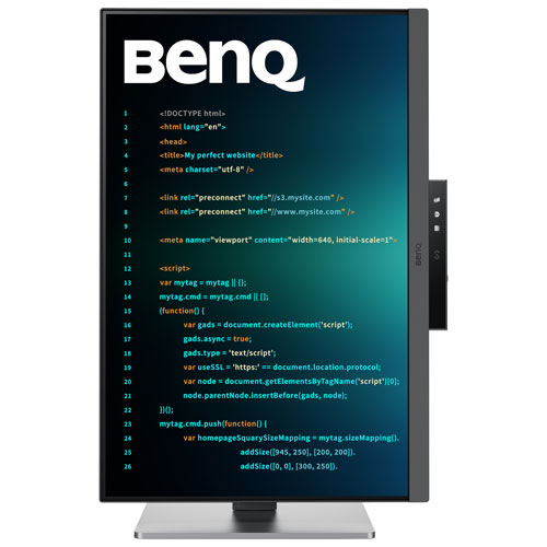 BenQ 24.1" WQHD 60Hz 5ms GTG IPS LCD Monitor - Metallic Gray