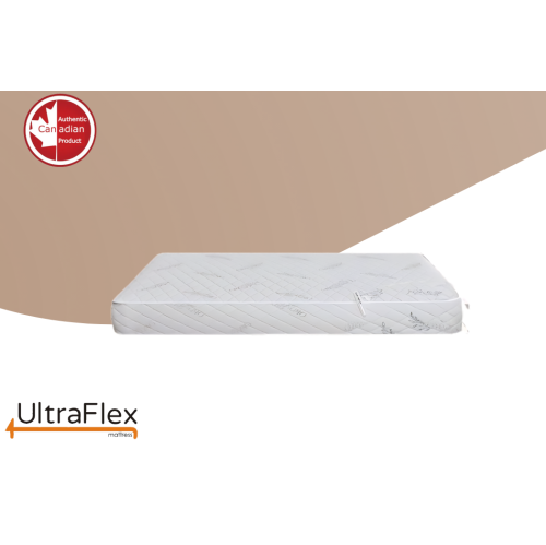 UltraFlex EcoZen- Medium Firm Reversible, CertiPUR-US® Certified Foam, Organic Bamboo Cover, Pressure Releiving, Cooling Gel Infused, Eco-Friendly