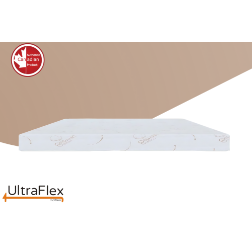 UltraFlex EcoZen- Medium Firm Reversible, CertiPUR-US® Certified Foam, Organic Bamboo Cover, Pressure Releiving, Cooling Gel Infused, Eco-Friendly