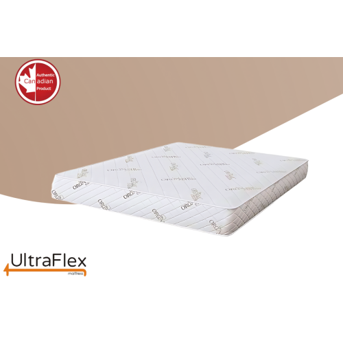 UltraFlex EcoZen- Medium Firm Reversible, CertiPUR-US® Certified Foam, Organic Bamboo Cover, Pressure Releiving, Cooling Gel Infused, Eco-Friendly