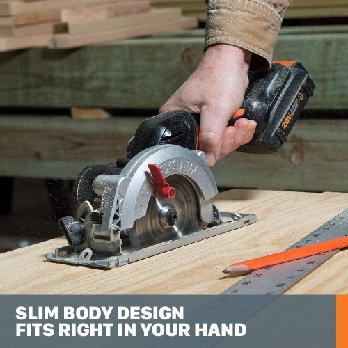 Worx WX531L 20V WORXSAW 4.5" Cordless Compact Circular Saw