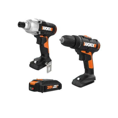 Image 1 de 7.. Perceuse et tournevis à percussion sans fil 20&nbsp;V Power Share WORX WX915&nbsp;L