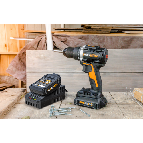 Worx WA3881 20V Power Share & 18V MaxLithium Battery 60-Minute Quick Charger