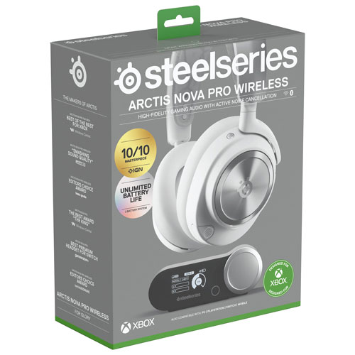 SteelSeries Arctis Nova Pro Wireless Gaming Headset for XBOX - White