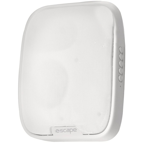 Escape - Wireless Wall Speaker with FM Radio and Integrated Microphone, White