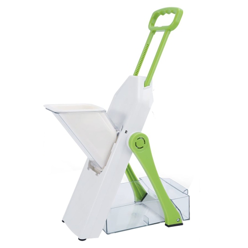 Hauz – Mandoline réglable Safe-Slice avec 5 lames différentes, sans BPA, vert
