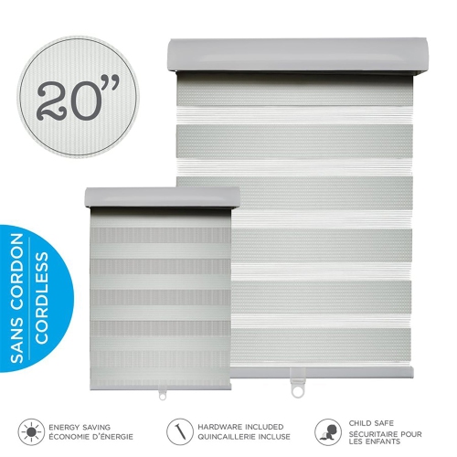 Hauz 2084GRYCD - 20 '' x 84 '' Store de rechange, sans fil, gris