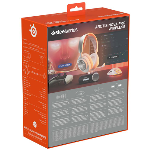Image 7 of 10.. SteelSeries Arctis Nova Pro Wireless Noise Cancellation Gaming Headset for PlayStation/PC/Switch - White