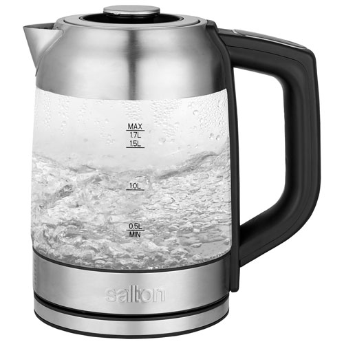 Salton Tea Steeper Electric Kettle - 1.7L - Glass