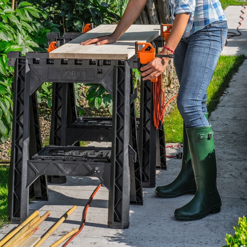 Chevalets de serrage WORX WX065 avec serre-barre