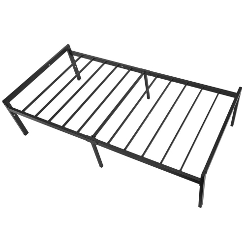 Twin Size Metal Bed Frames, 14 Inch High Heavy Duty Platform Bed Mattress Foundation with High Load Capacity 440Lbs and Steel Slat Support