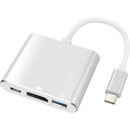 NONE  USB Type C Adapter USB C to HDMI Adapter, Multiport Av Converter \w 4K HDMI Output, USB C Port & Usd3.0 Fasting Charging Port for Macbook